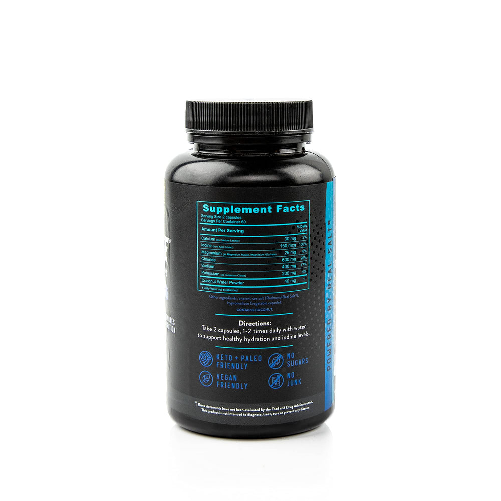 REDMOND Real Salt mineral blend ingredients showing natural electrolytes for balanced hydration