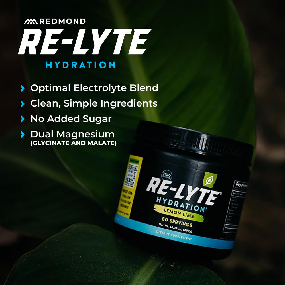 Real Salt mineral bottle highlights trace minerals used in Re-Lyte.