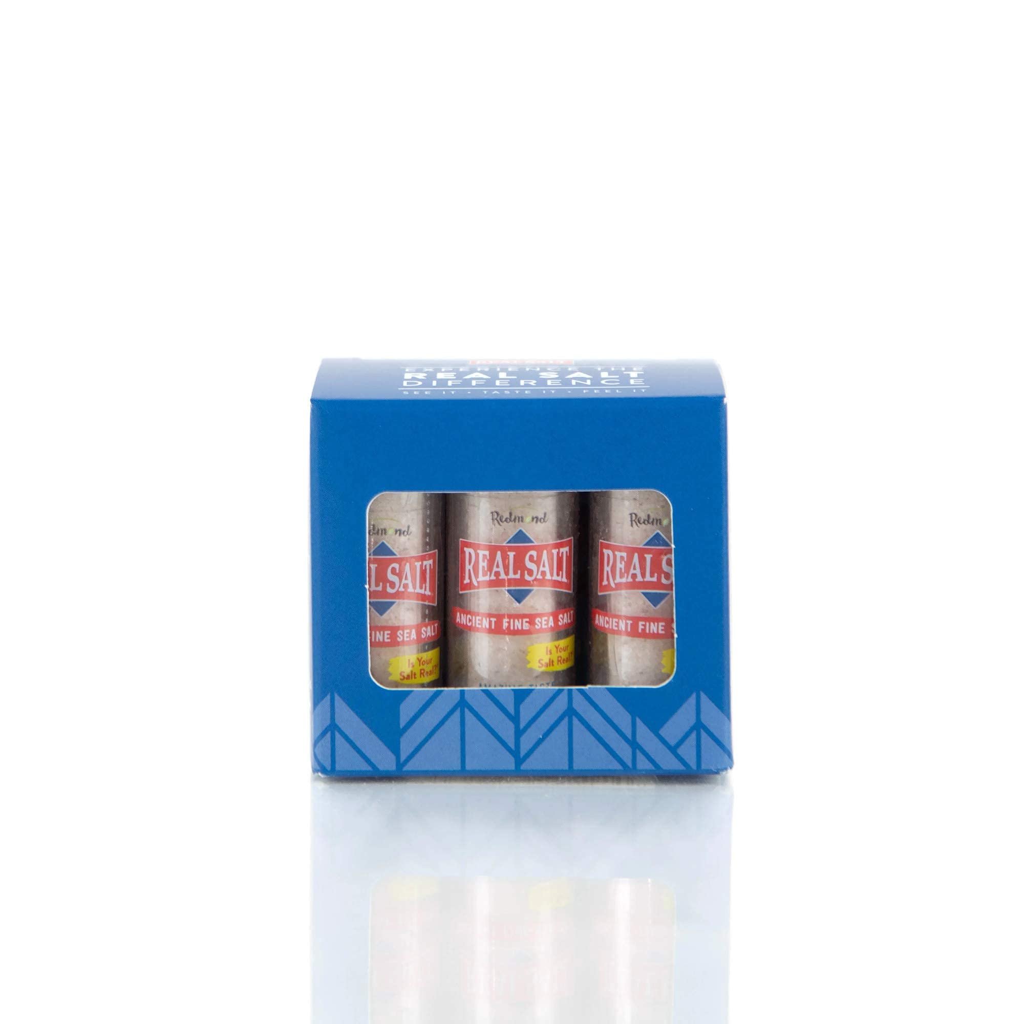 Redmond Real Sea Salt pocket shaker for on-the-go seasoning.