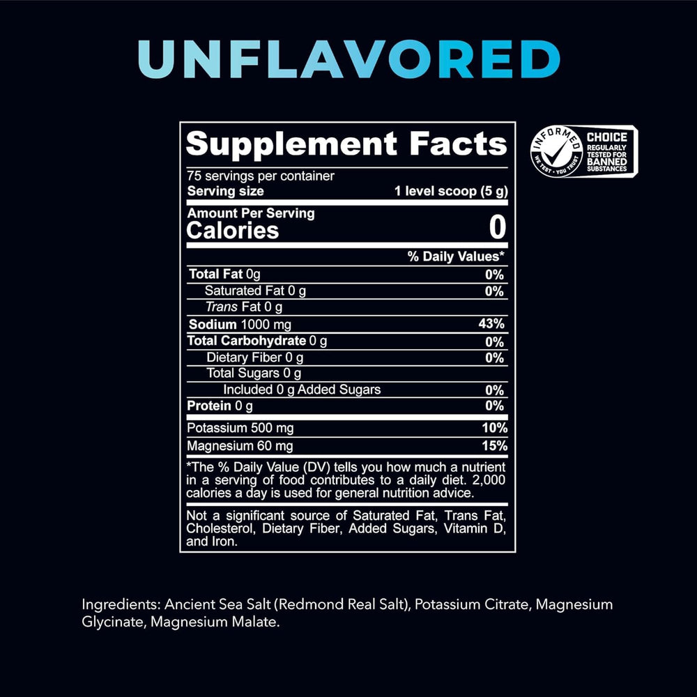 Prepared REDMOND Re-Lyte drink in a glass supports daily hydration during workouts.
