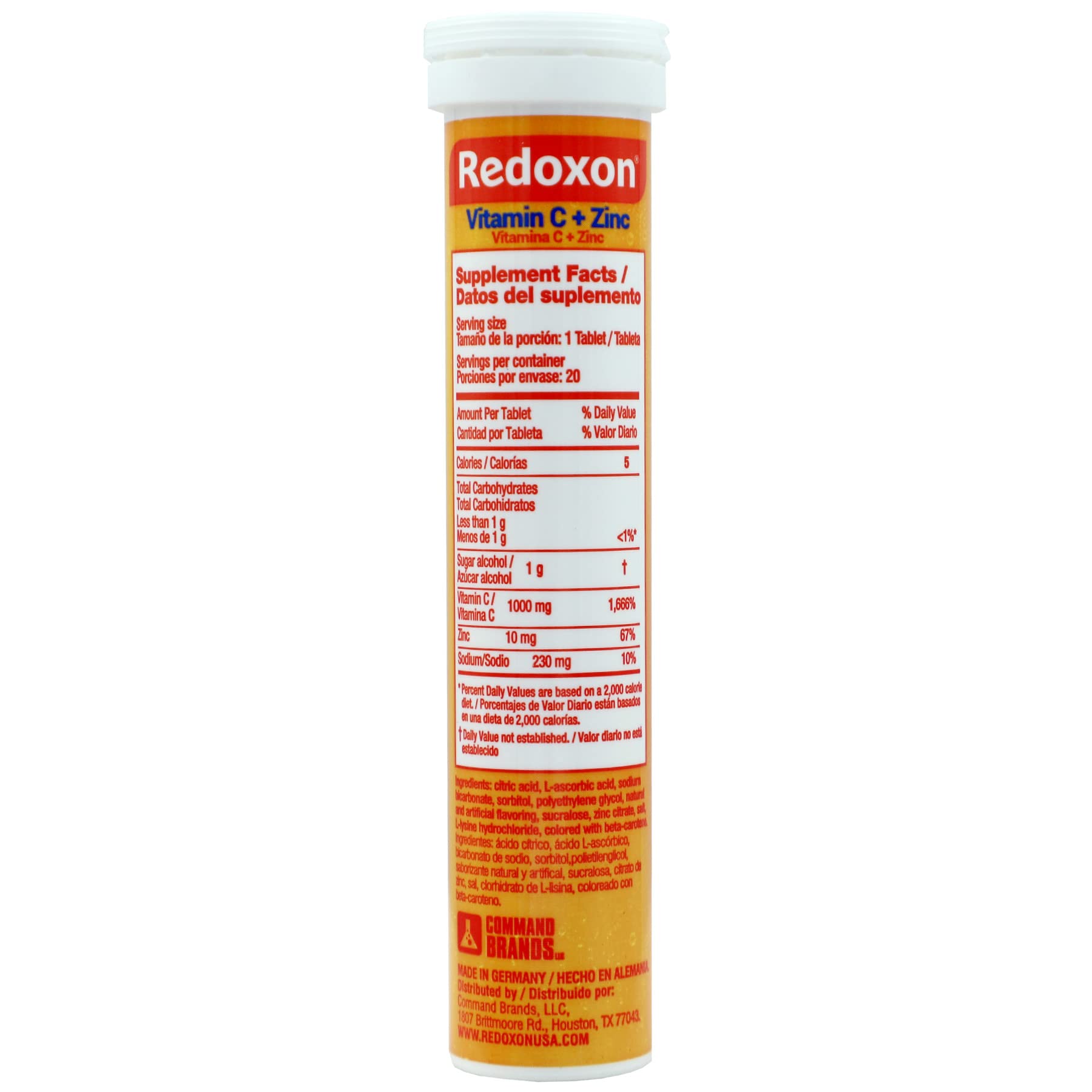 Redoxon tablets in blister pack, ready for on-the-go immune support.