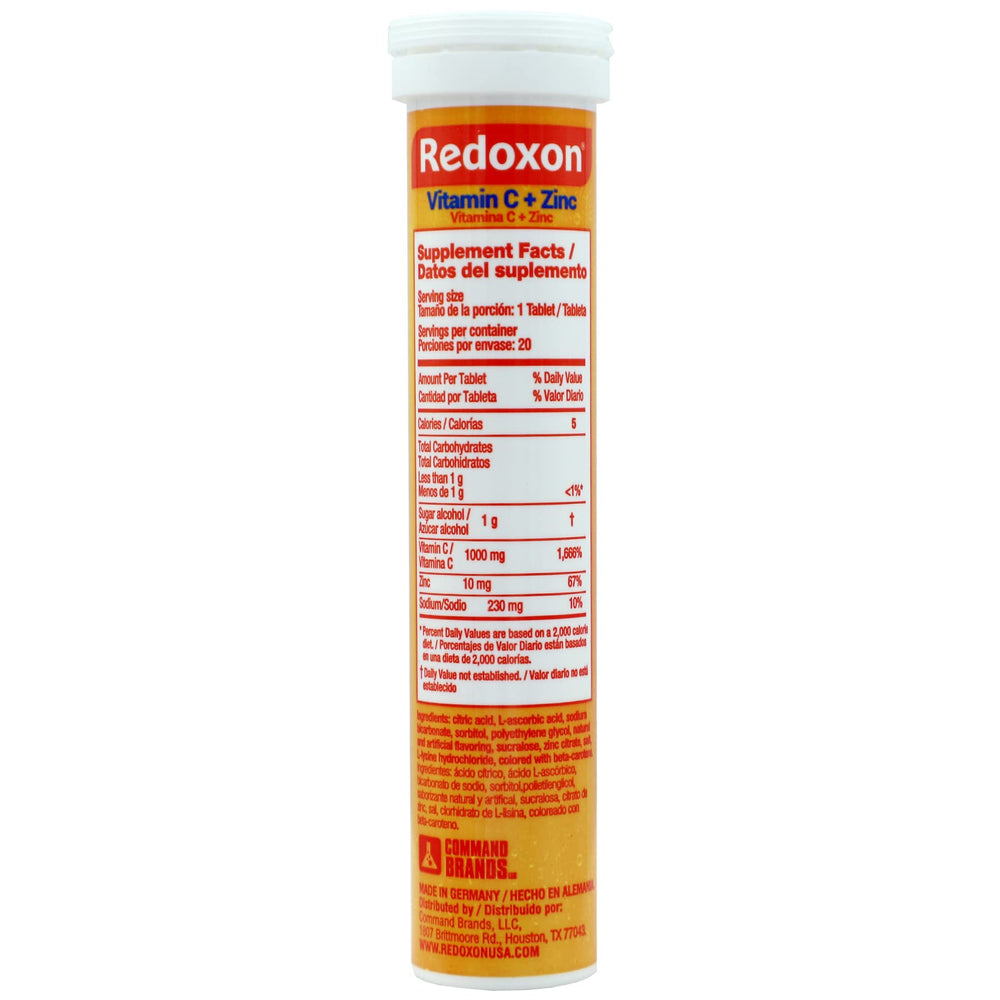 Redoxon tablets in blister pack, ready for on-the-go immune support.
