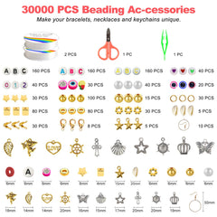 Redtwo 3200 piece charms kit for personalized jewelry