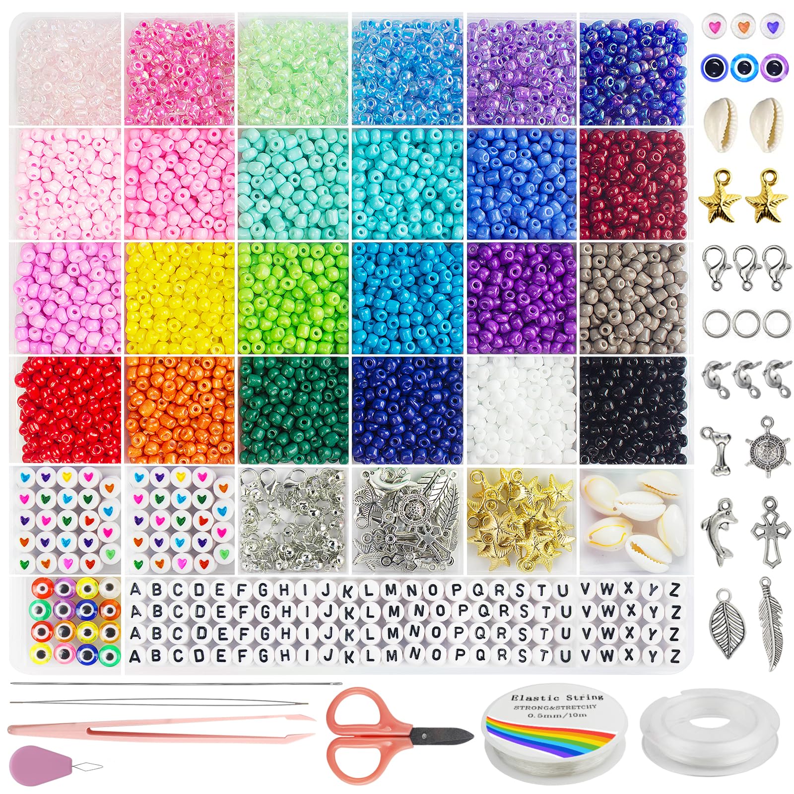 Redtwo 4mm glass seed beads collection for vibrant jewelry projects