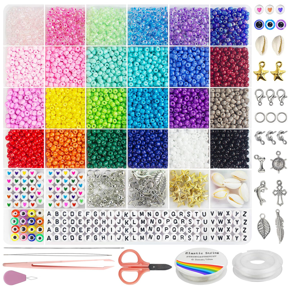 Redtwo 4mm glass seed beads collection for vibrant jewelry projects