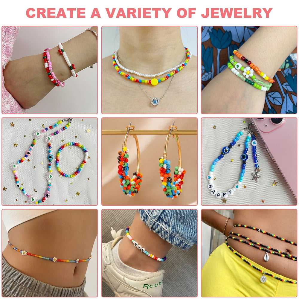 Redtwo beads in 24 colors for colorful DIY bracelets and necklaces