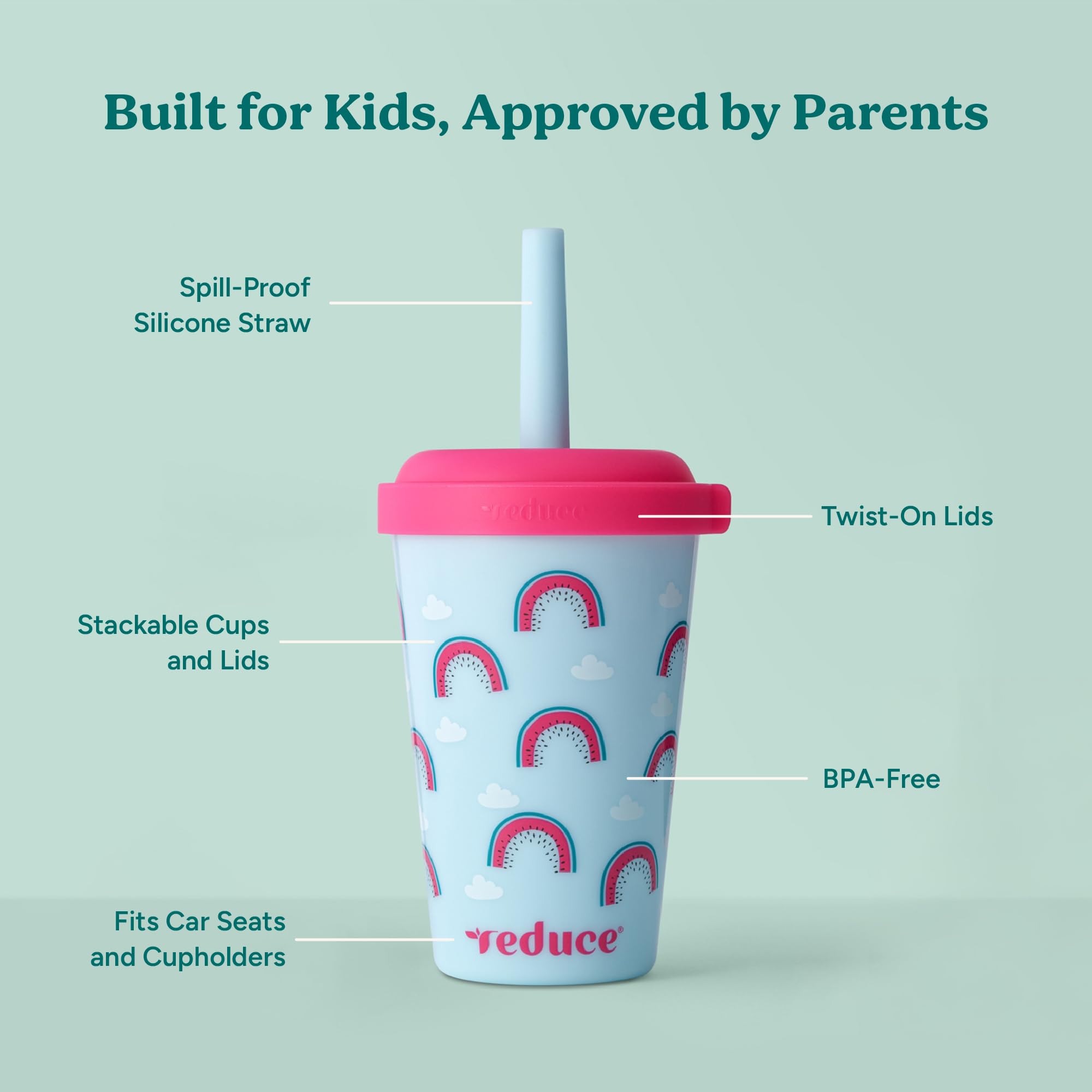 REDUCE GoGo's cupholder-friendly tumbler fits car and stroller journeys.