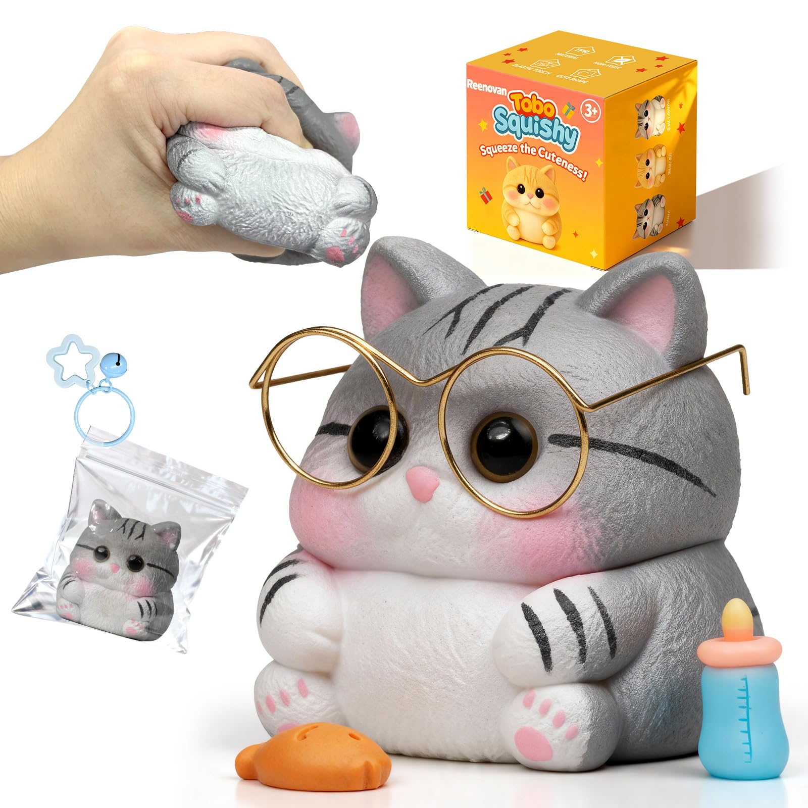 Reenovan Cat Desk Fidget with soft texture for calm breaks at work.