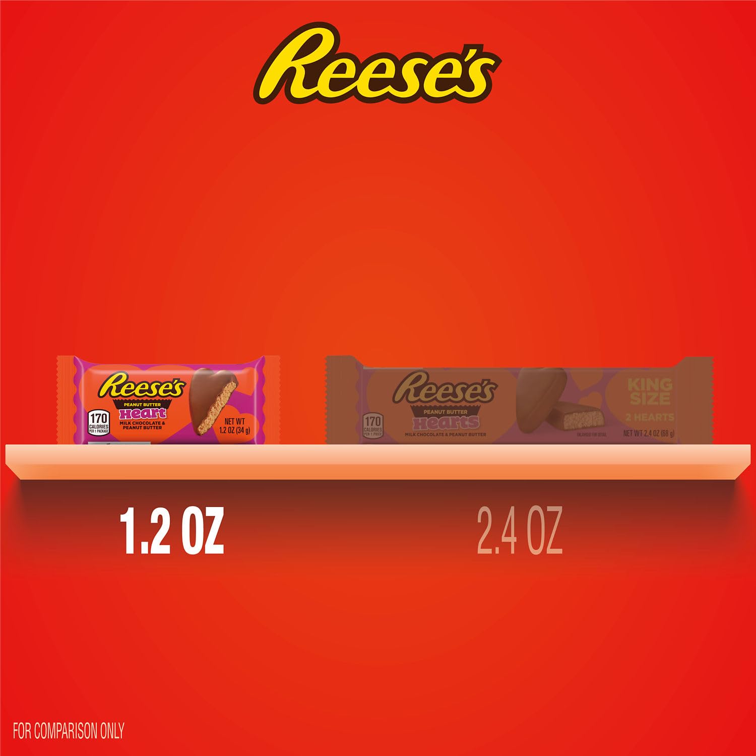 Candy bowls filled with Reese's peanut butter hearts for guest snacking