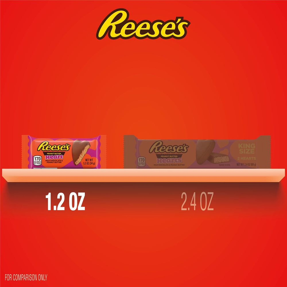 Candy bowls filled with Reese's peanut butter hearts for guest snacking