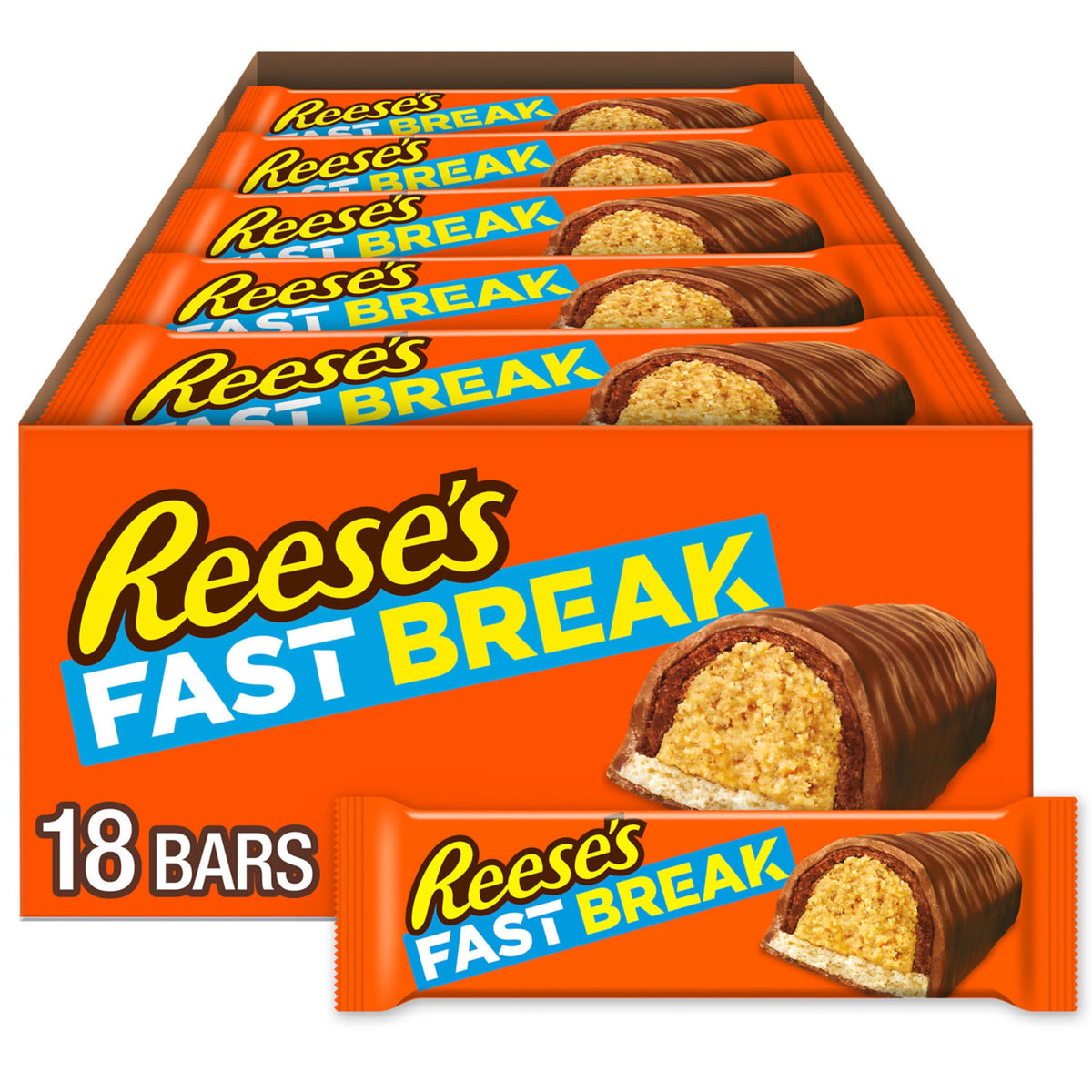 REESE'S FAST BREAK bulk-pack bars for easy party snacking.