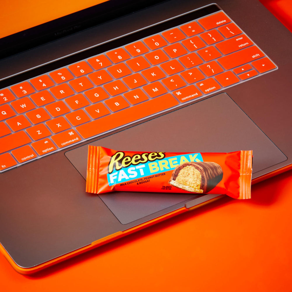 REESE'S FAST BREAK bar on a dessert tray at celebrations.