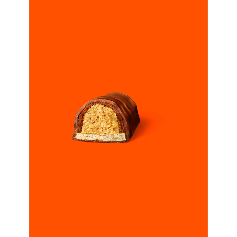 Reese's Fast Break bar unwrapped, ready for a quick snack