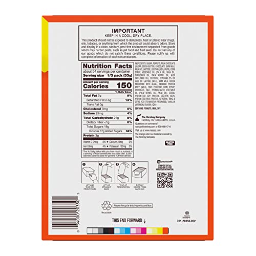 Reese's Fast Break king size bar wrapper, convenient individually wrapped snack