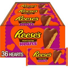 Reese's bulk box of milk chocolate peanut butter hearts ready for sharing