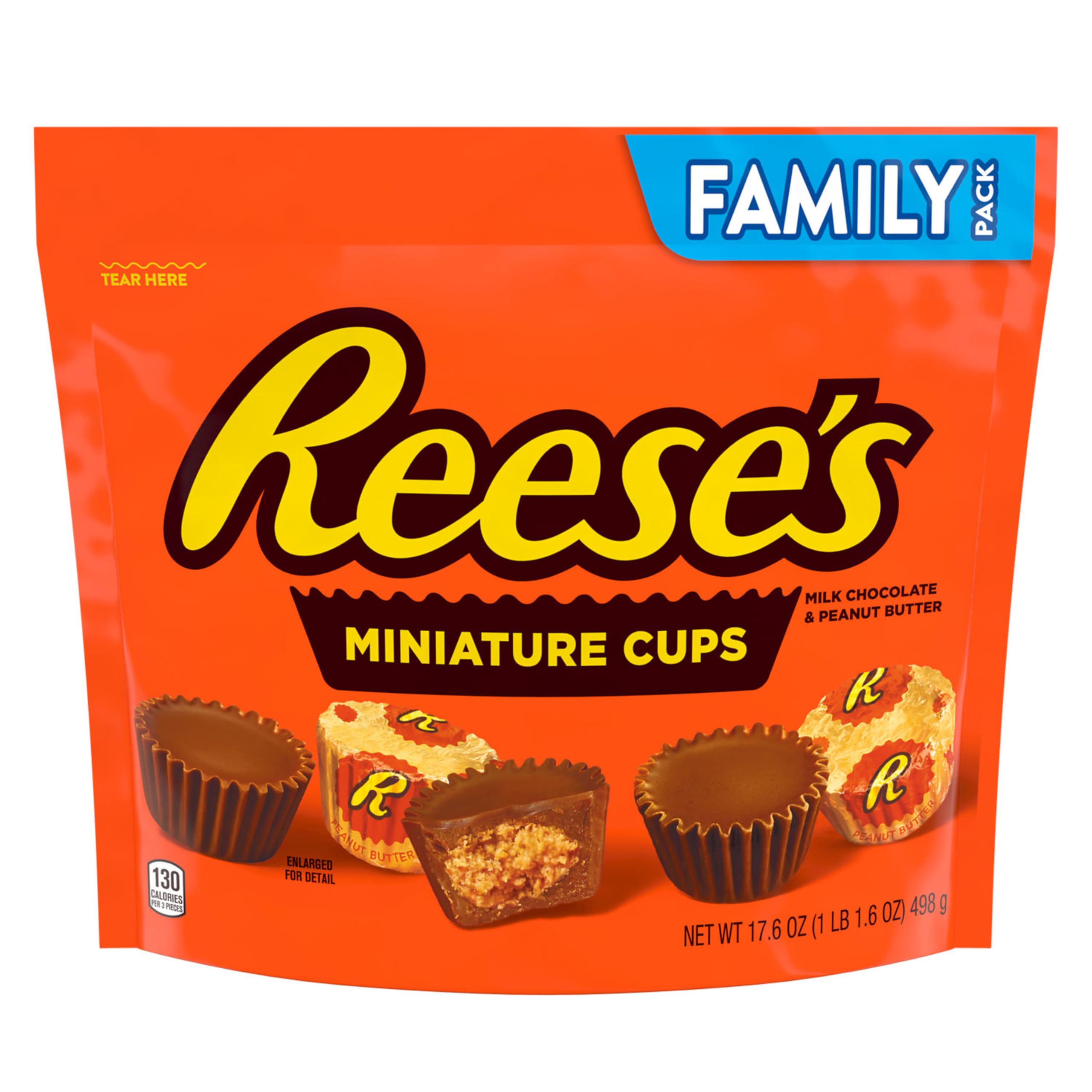 REESE'S Miniatures individually wrapped cups on a table for easy gifting