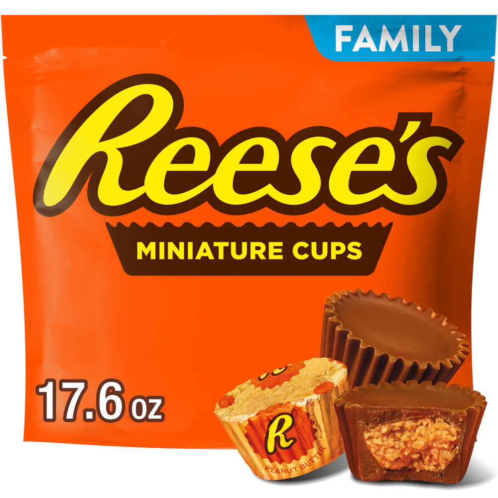 REESE'S Miniatures pack shot highlighting shareable candy for gatherings