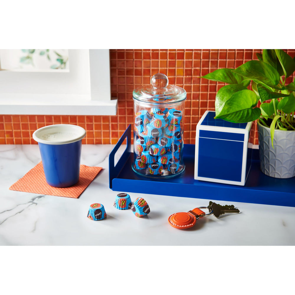 Lunchbox-friendly REESE'S OREO Miniatures pack for a midday treat.