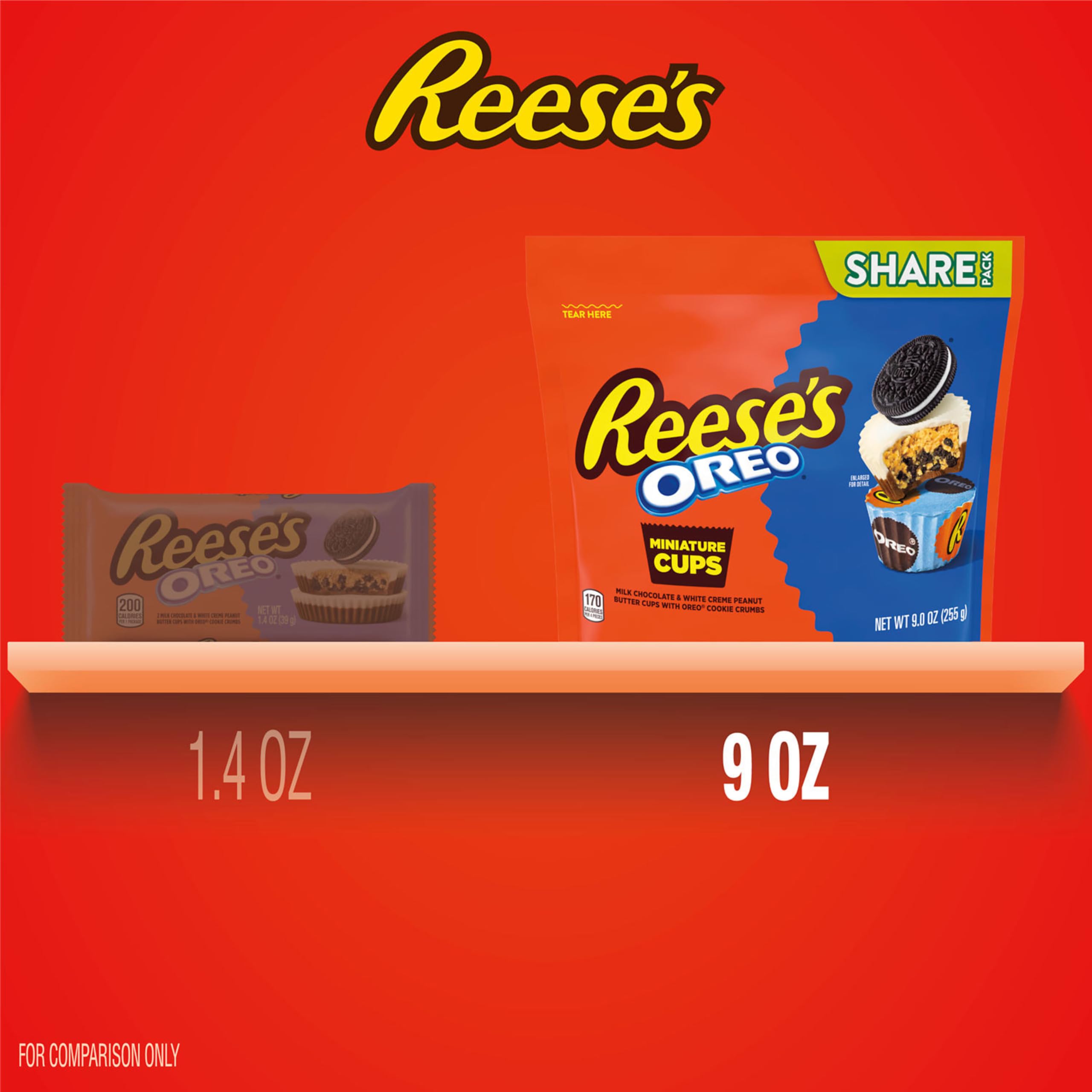 Snack-board setup featuring REESE'S OREO Miniatures for game night.