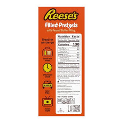 Reese's peanut butter filled nuggets inside a crunchy pretzel bite