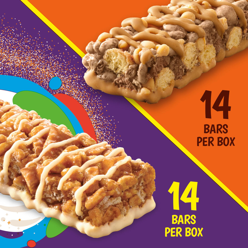 Reese's Puffs peanut butter chocolate bar detail showing creamy center