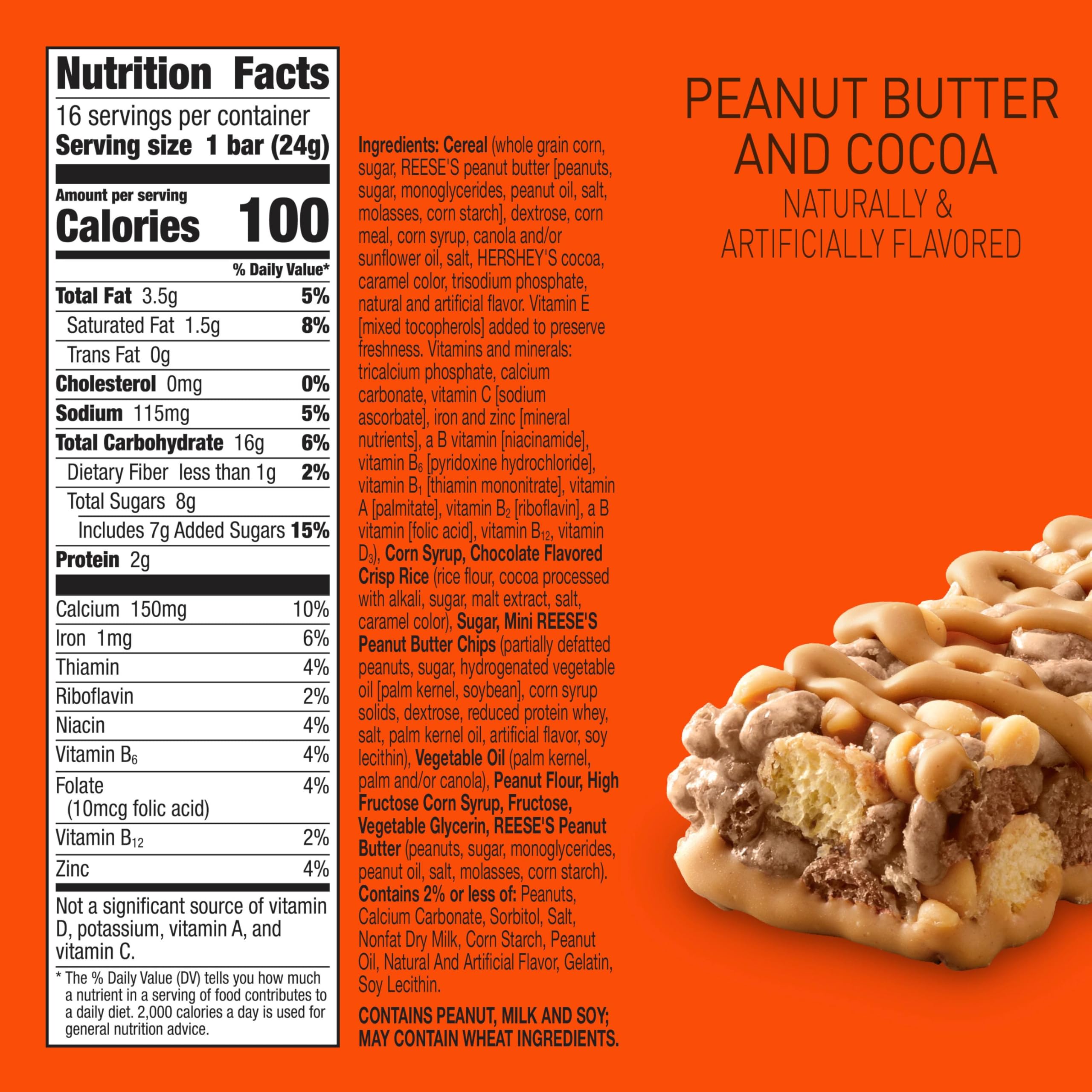 Individually wrapped REESE'S Puffs Treat Bars for on-the-go snacking.