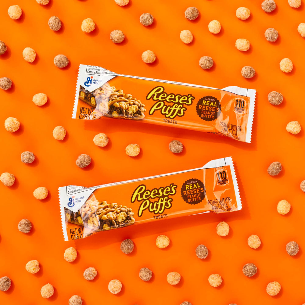 REESE'S Puffs Treat Bars are perfectly portable for on-the-go moments.