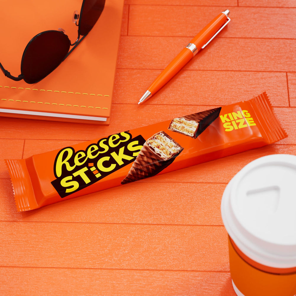 REESE'S STICKS lunchbox treat pack for kids and on-the-go snacking.