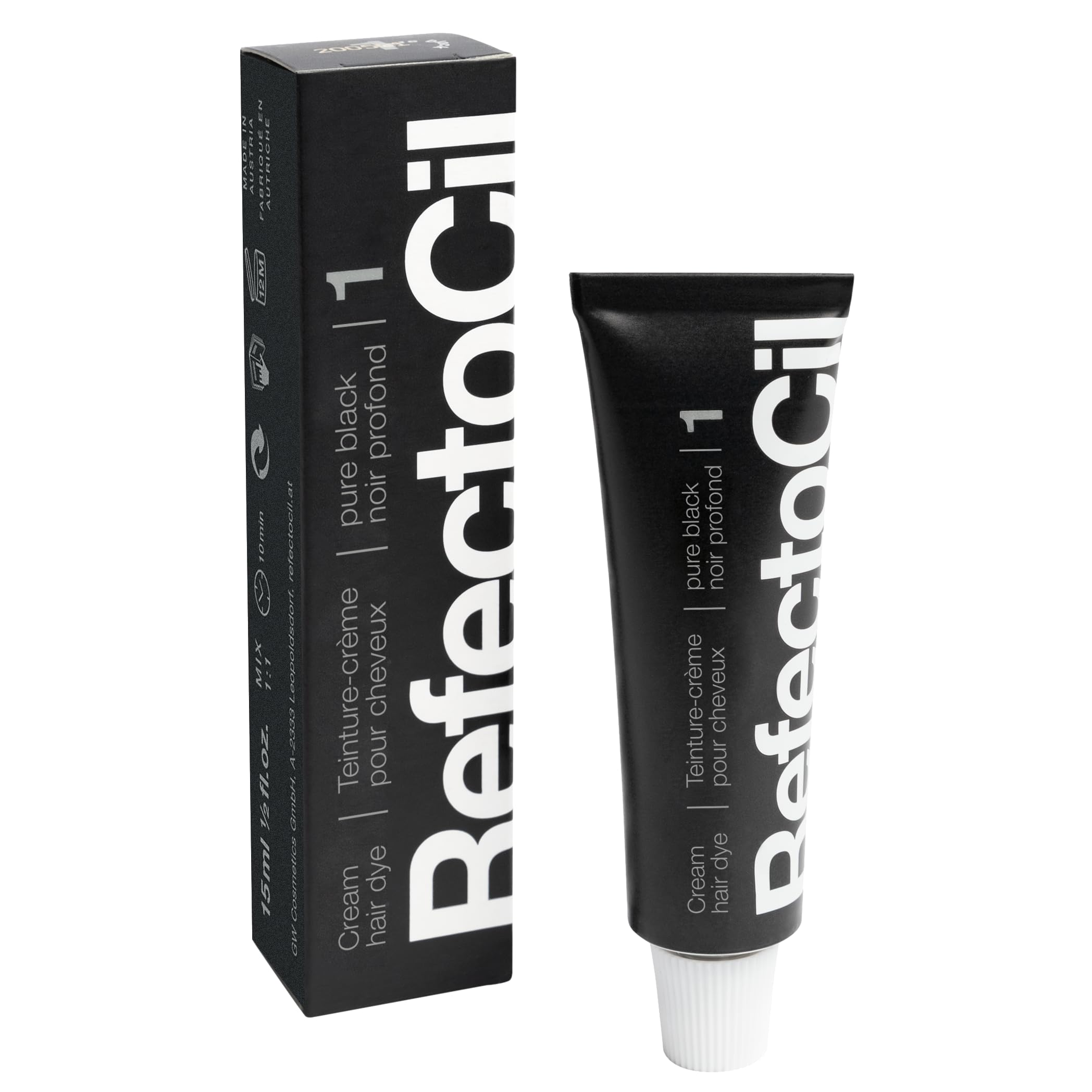 RefectoCil application set shown for precise, mess-free at-home tinting.