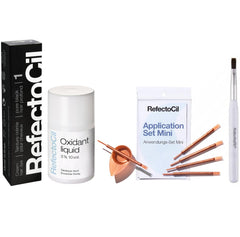 RefectoCil No.1 black dye bottle for intense, long-lasting color.