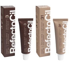 RefectoCil Cream Dye 3 Natural Brown for a natural brunette look with lasting color