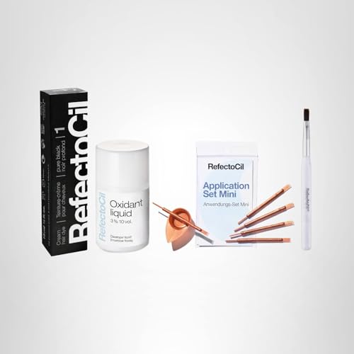 Refectocil mixing dish included for clean color blending during tinting.