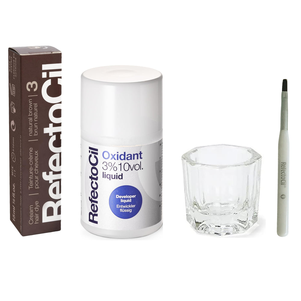 RefectoCil Natural Brown No. 3 cream dye for a natural brunette look