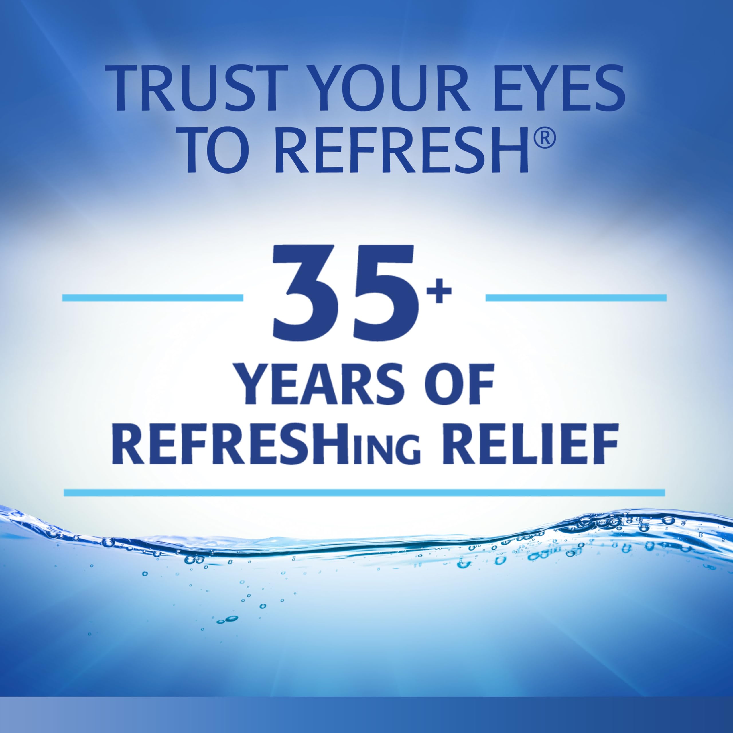 Refresh Classic 50-count packaging keeps supplies ready for travel.