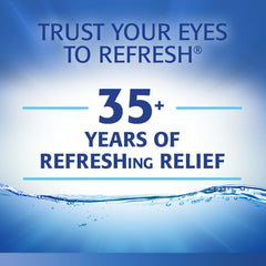 Refresh Classic 50-count packaging keeps supplies ready for travel.