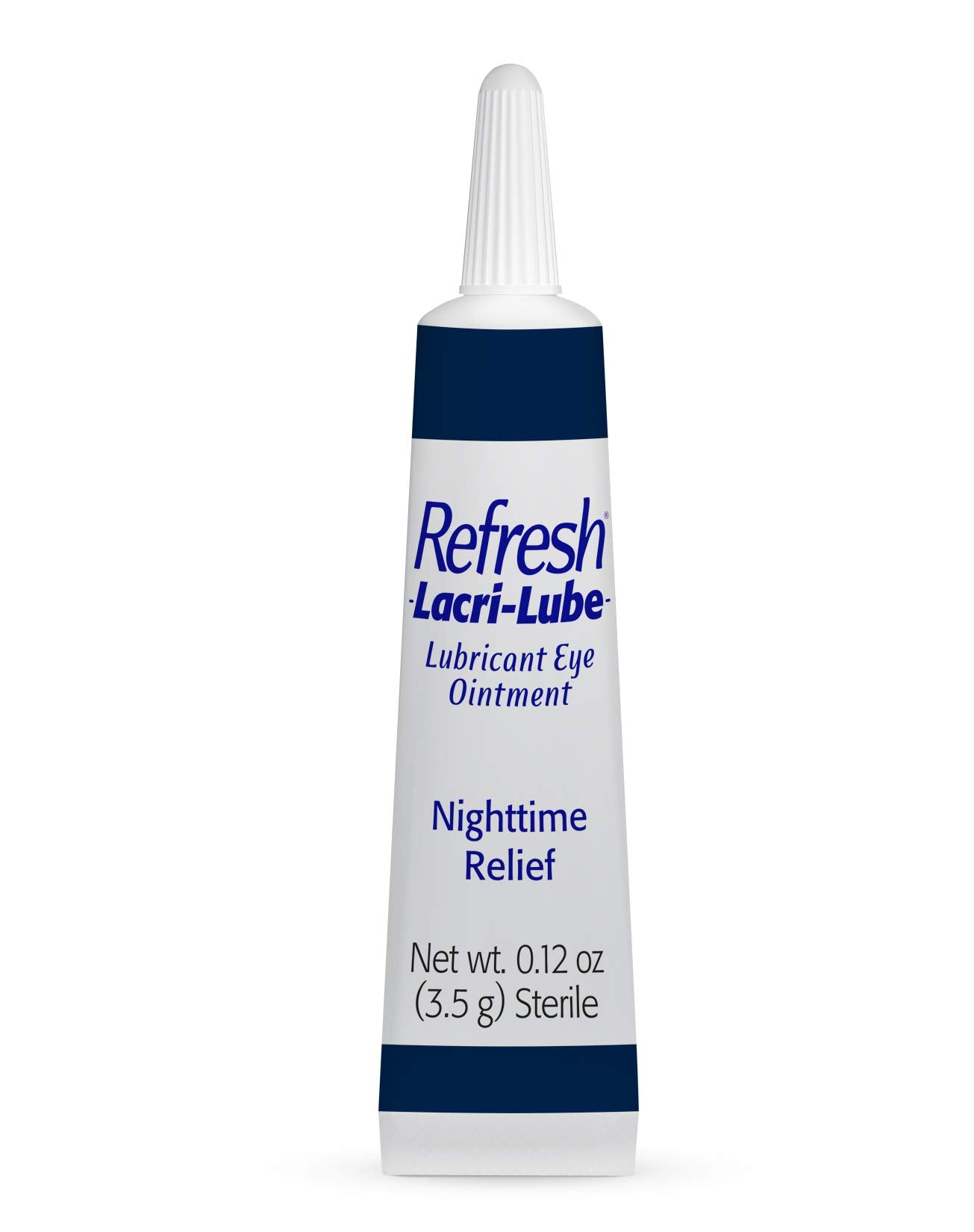 Refresh Lacri-Lube cap shown on compact tube