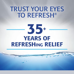 Refresh Optive Advanced packaging shows two sterile bottles for reliable at-home relief