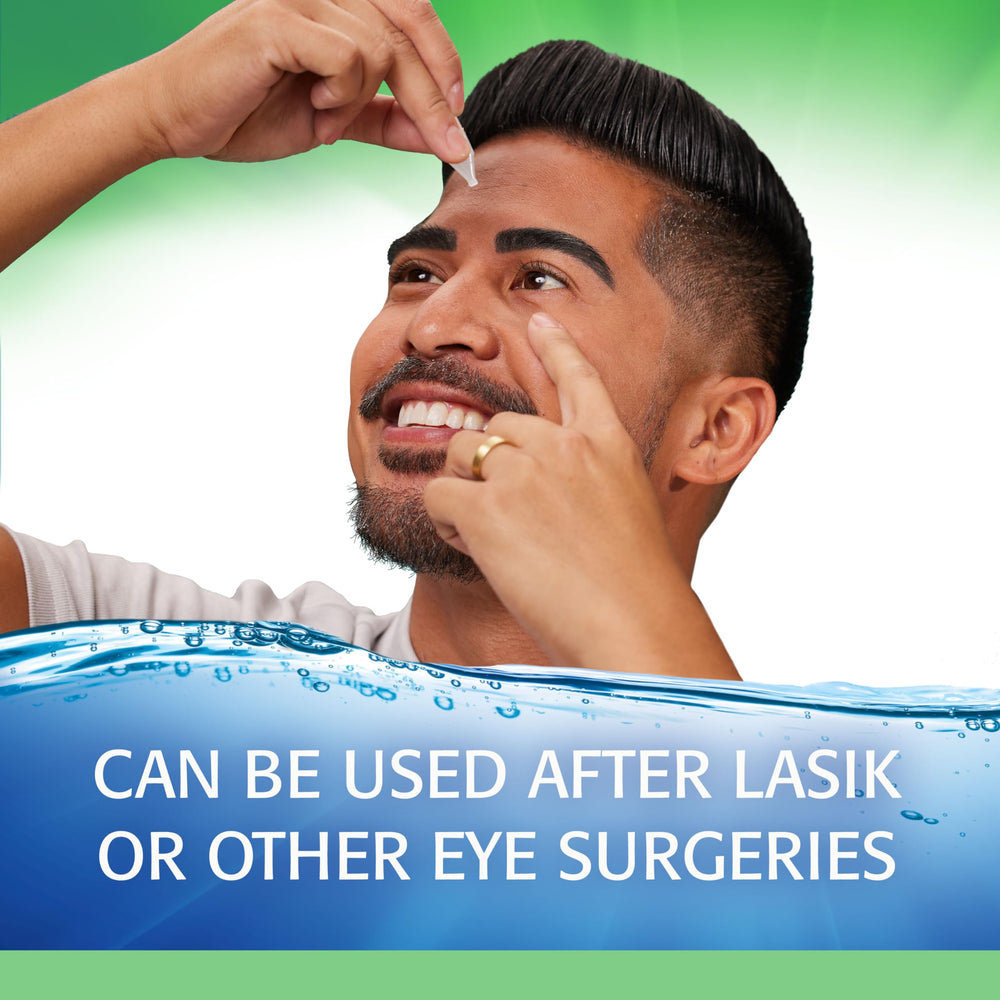 Refresh Plus travel packaging for convenient daily eye care on the move.