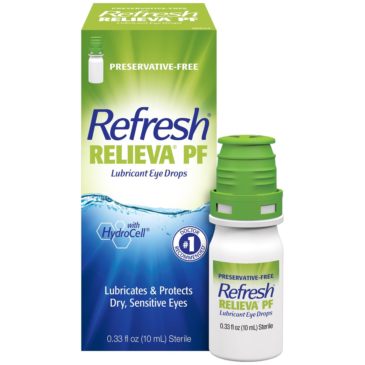 REFRESH RELIEVA PF bottle with sterile multidose system for preservative-free eye lubrication