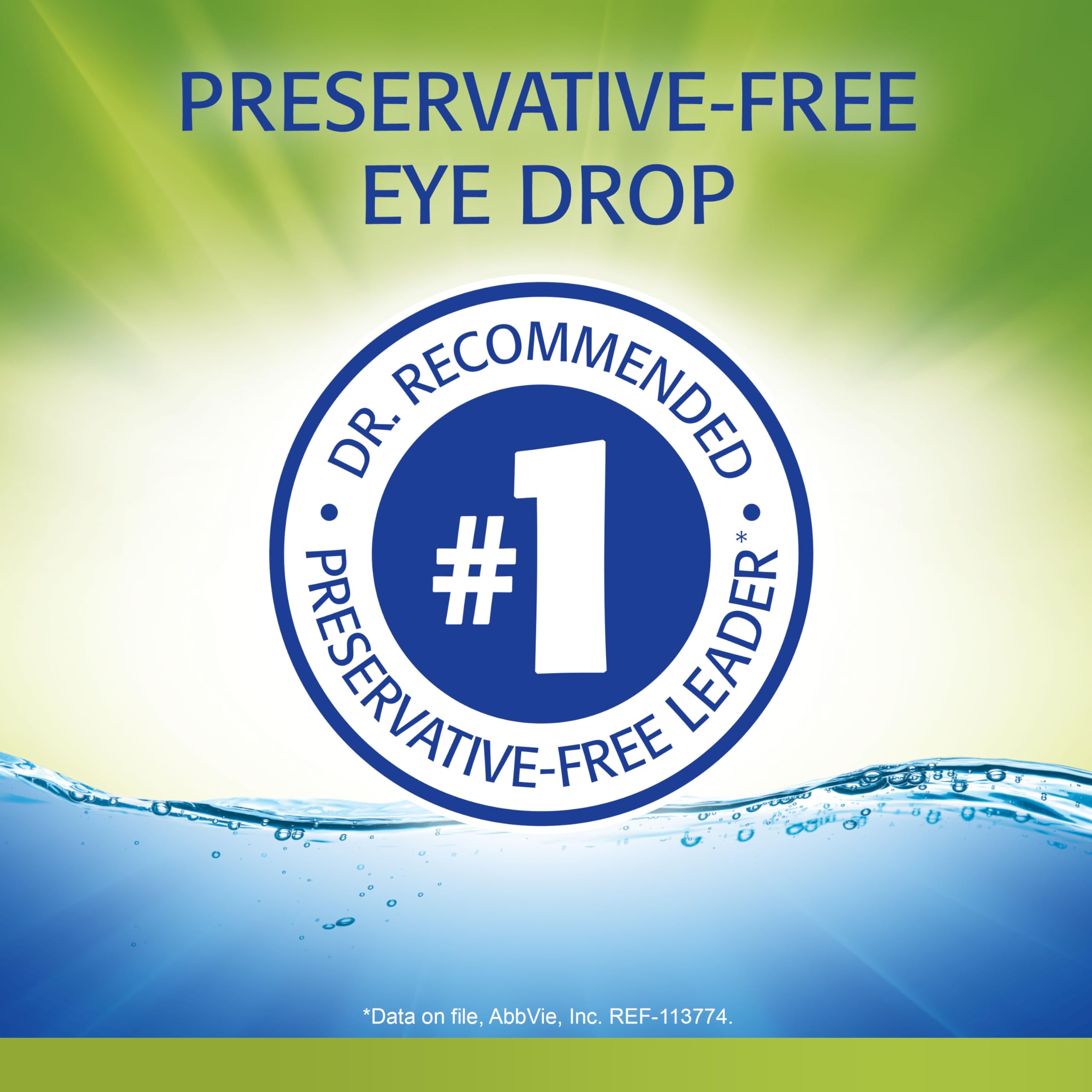 REFRESH RELIEVA PF eye drops in use for quick relief from dryness and burning