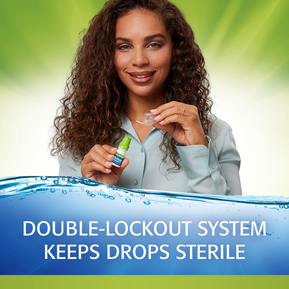 REFRESH RELIEVA PF hydrocell technology closeup showing hydration support at eye surface