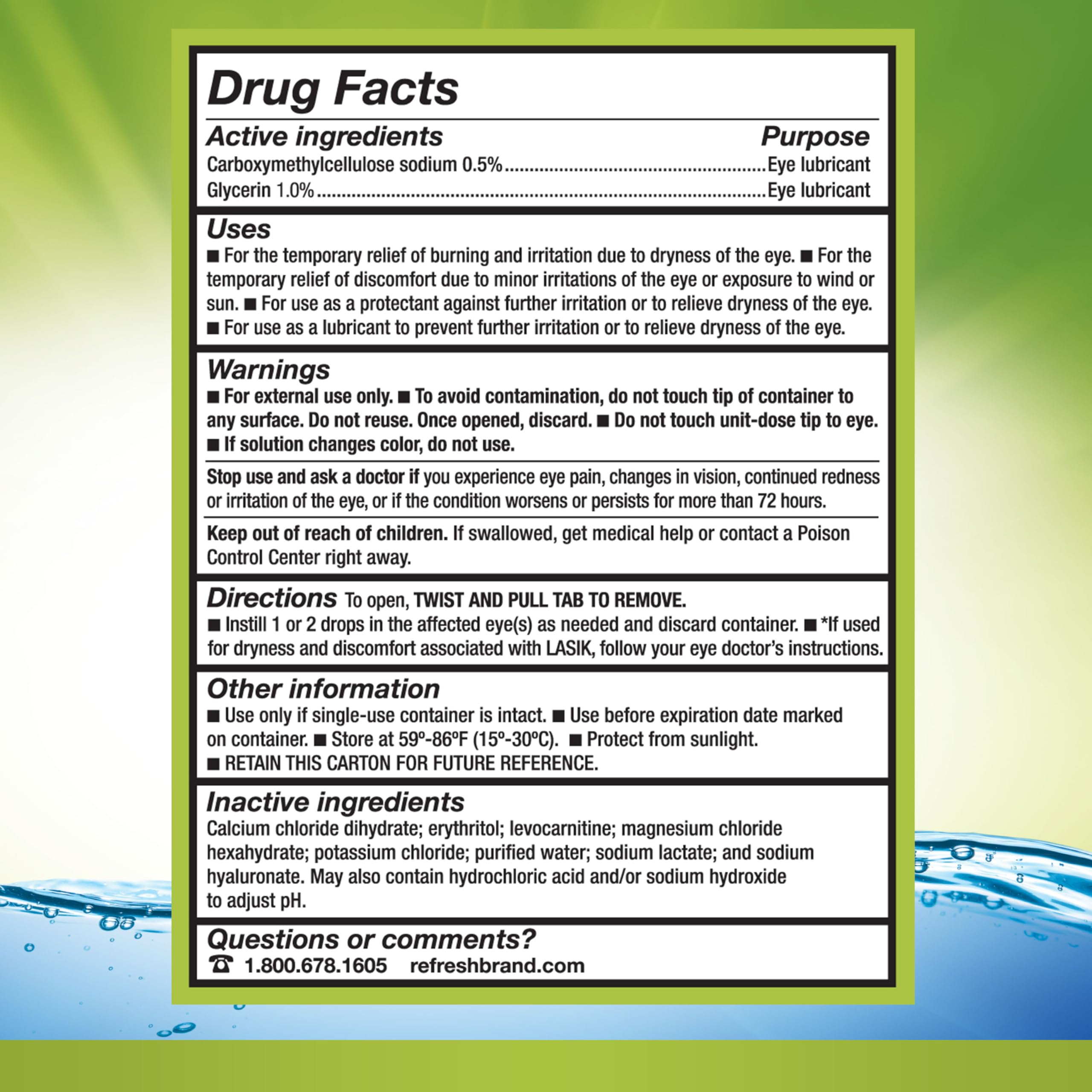 REFRESH RELIEVA PF post-lasik friendly drops for comfort after surgery