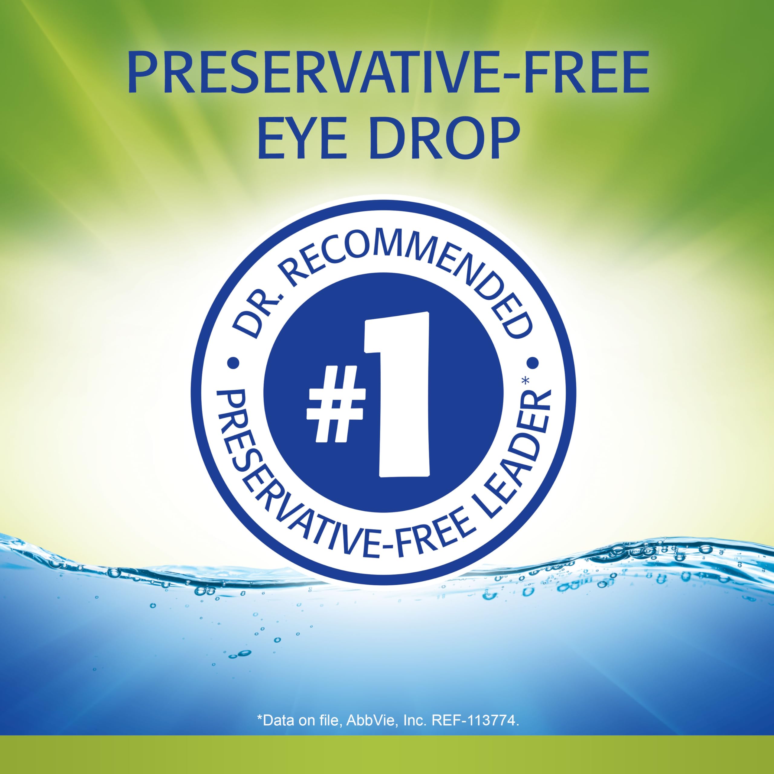 Refresh RELIEVA PF Xtra bottle cap emphasizes easy, safe daily dosing.