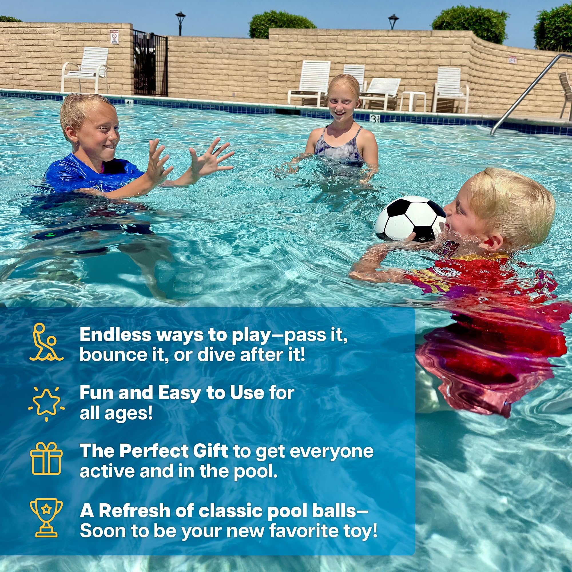 Refresh Sports Aqua Dive Ball bright colors resist chlorine for long-lasting fun