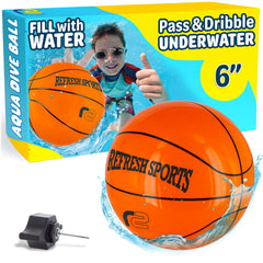 Refresh Sports Aqua Dive ball closeup showing durable construction for underwater play.