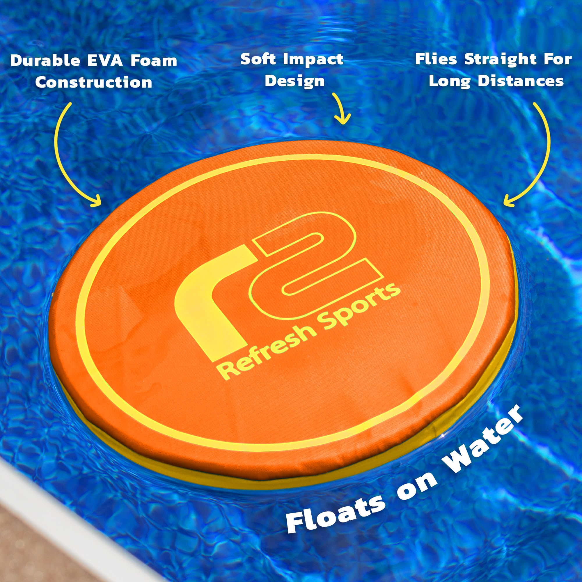 Refresh Sports Durable Foam Disc with soft, kid-friendly handling