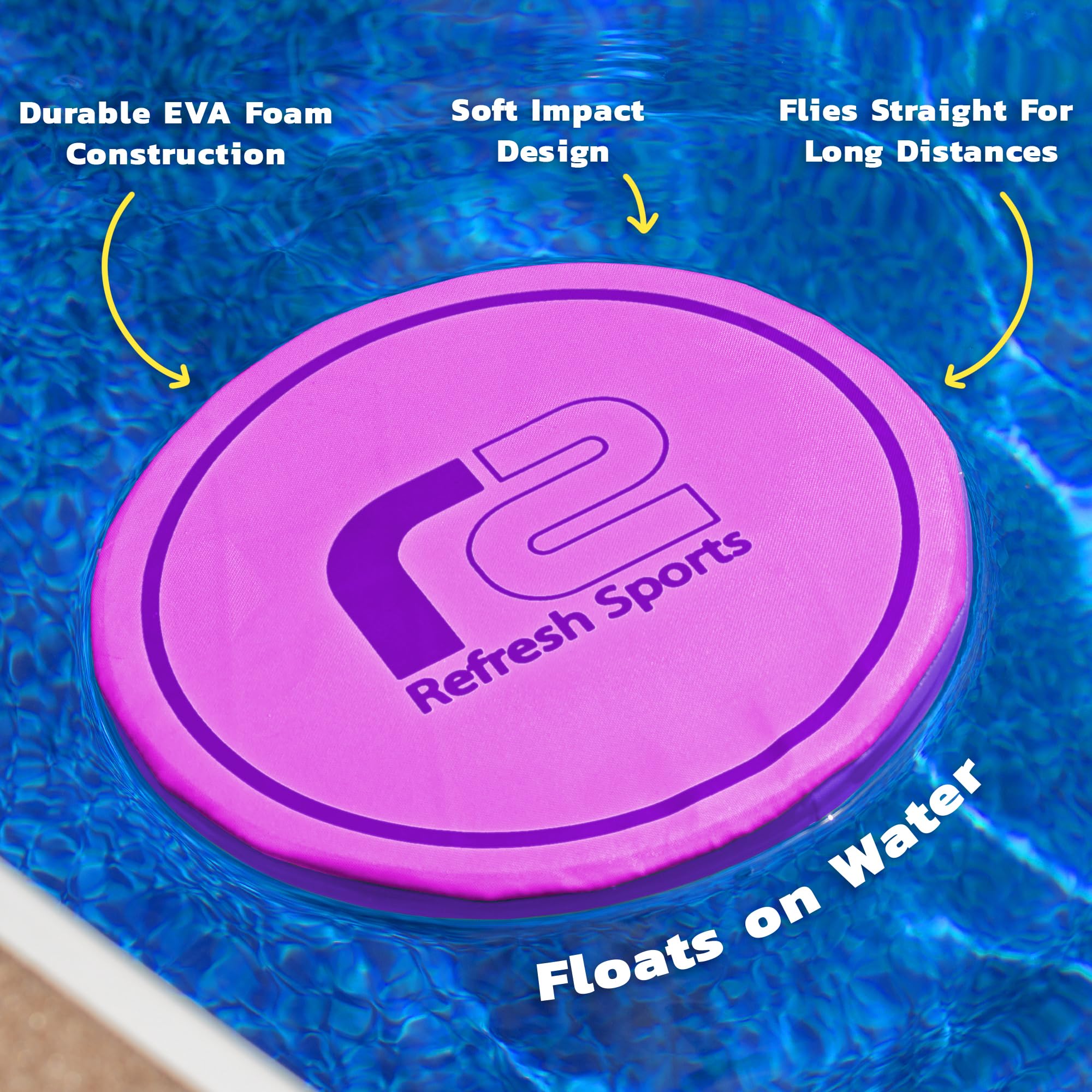 Refresh Sports soft flying disc kid-4, safe indoor/outdoor toy for family time