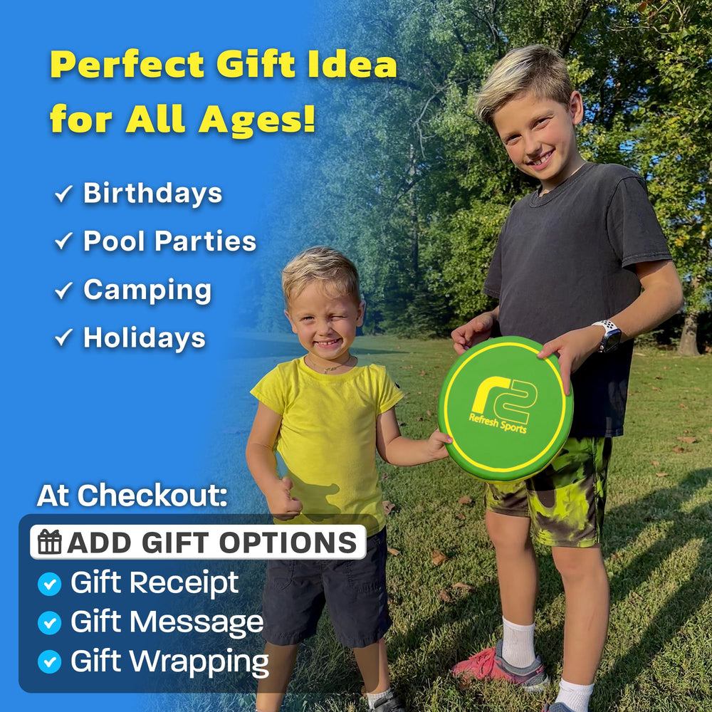 Kids learn throws with Refresh Sports foam disc, safe and engaging.
