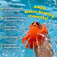 Refresh Sports water flying disc delivers a splash on soft impact when caught.