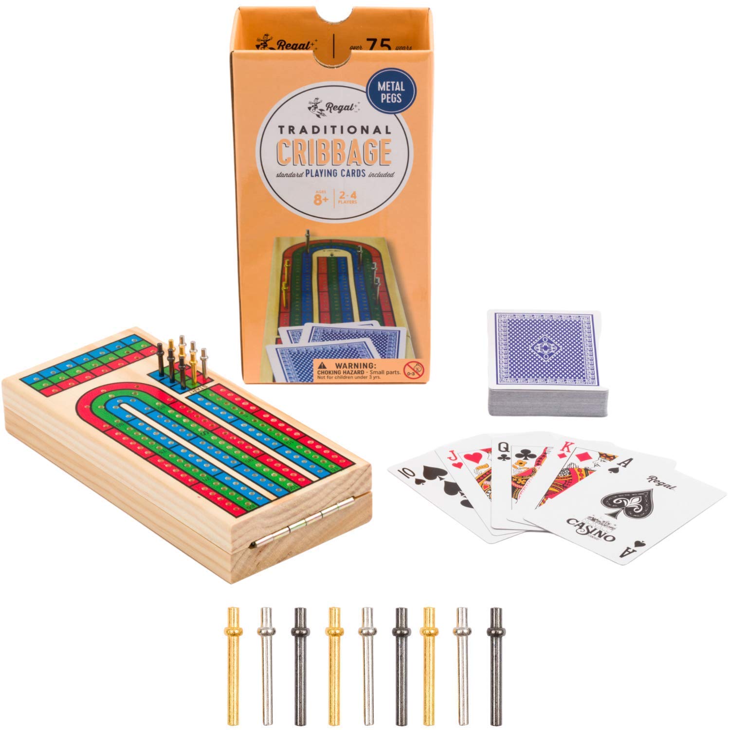 Regal Games Cribbage deck of cards: ready for quick rounds.